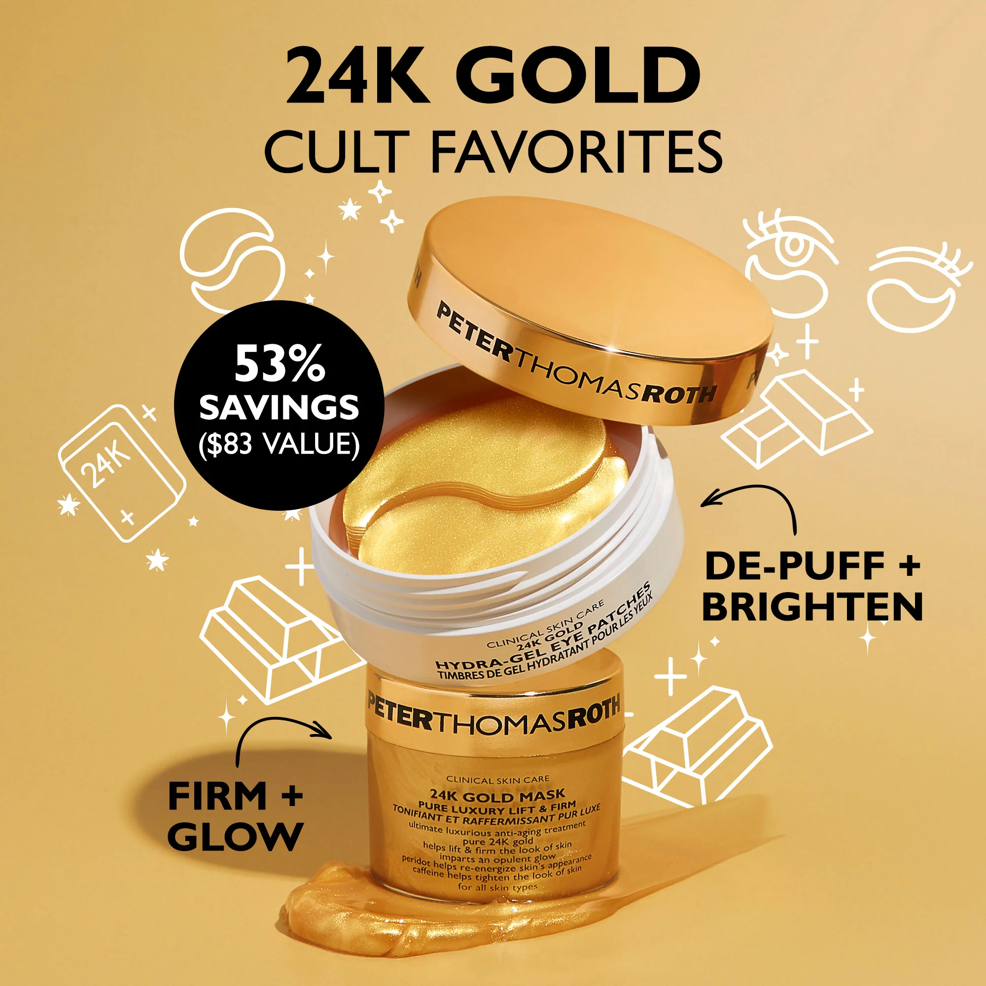 24K Gold Glow-Up 2-Piece Kit - Image 2
