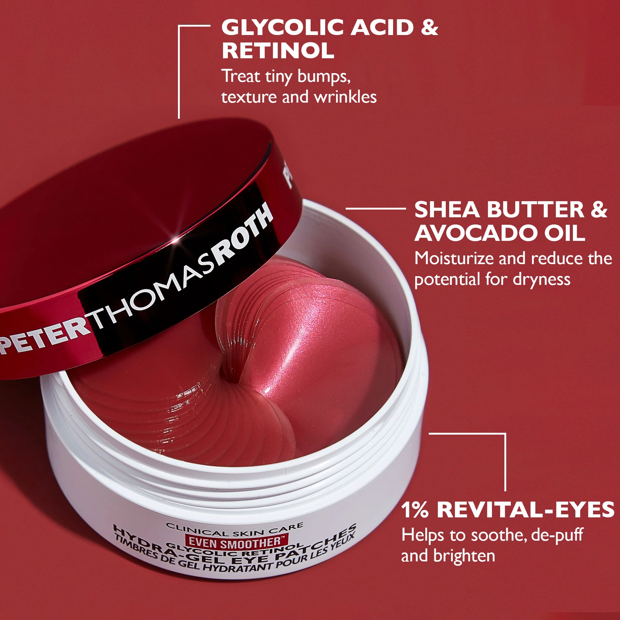 Even Smoother Glycolic Retinol Hydra-Gel Eye Patches|30 pairs / 60 patches - Image 4
