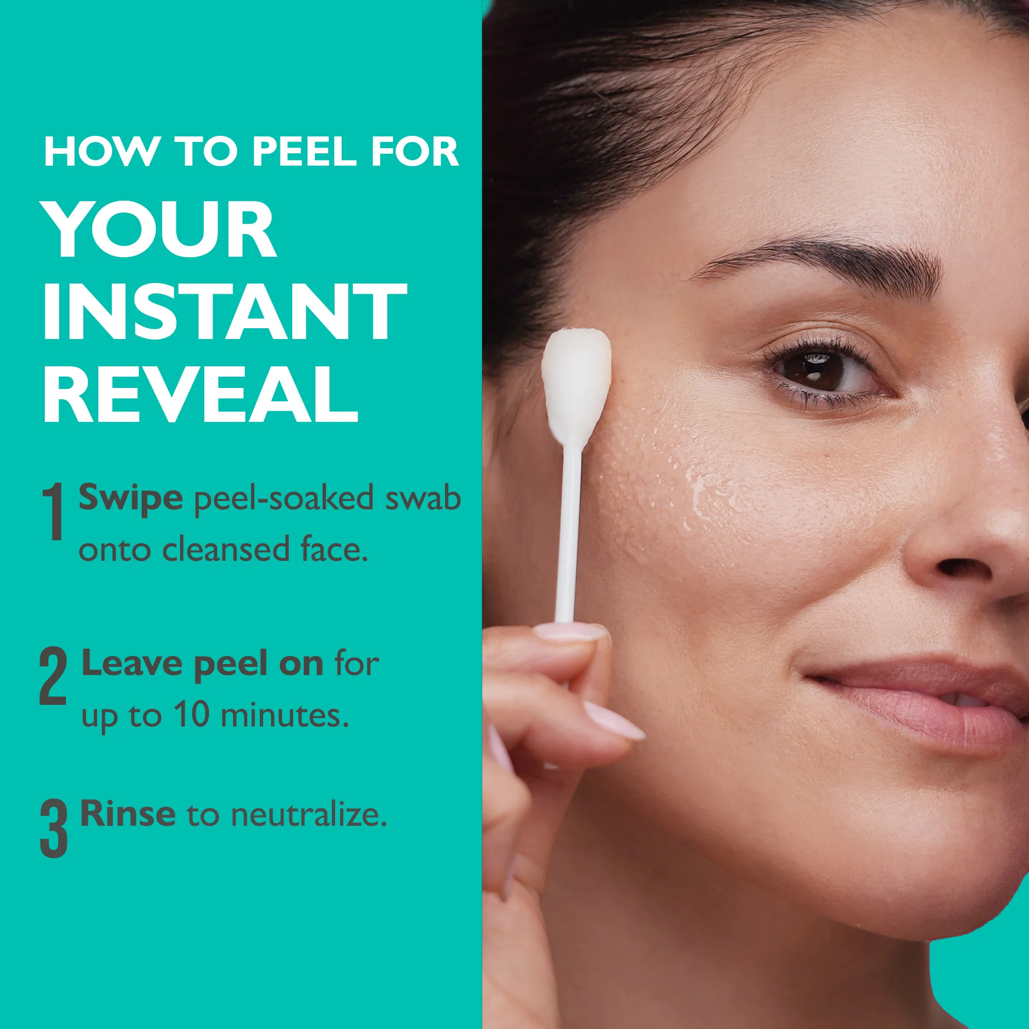 Even Smoother™ Instant Reveal Facial Peel|8 cotton swabs - Image 3