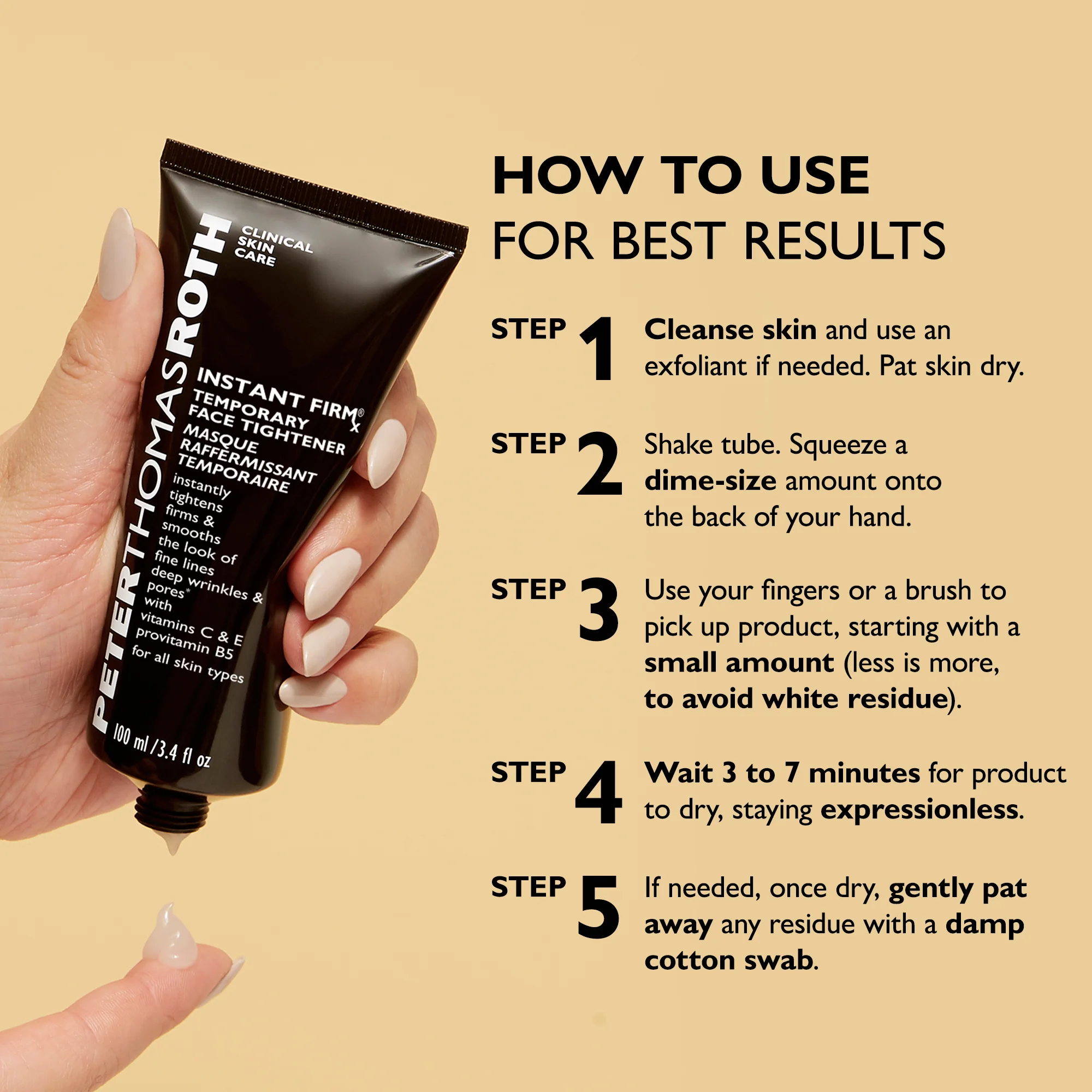 Instant FIRMx Temporary Face Tightener|100 ml / 3.4 fl oz - Image 5