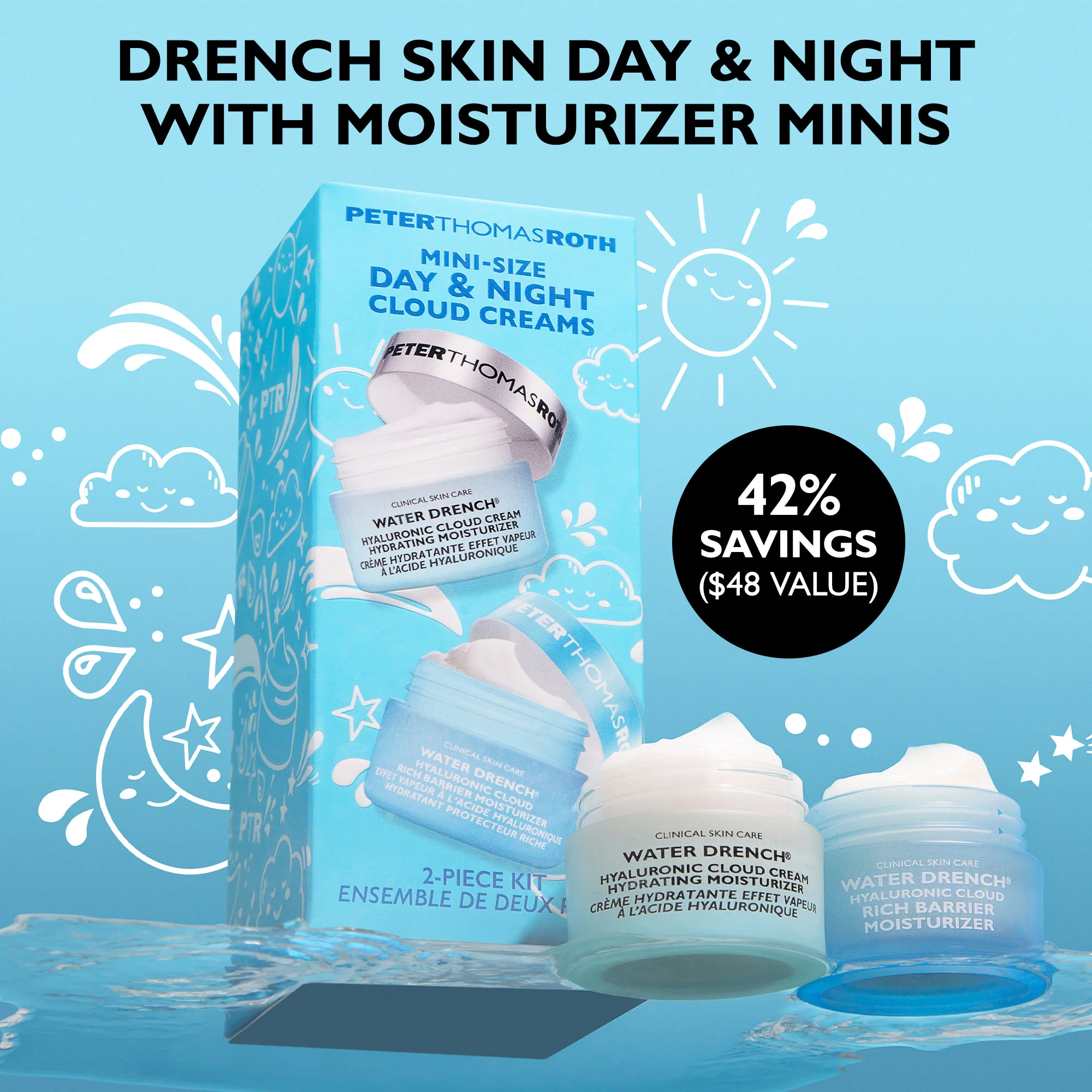 Mini-Size Day & Night Cloud Creams 2-Piece Kit - Image 2