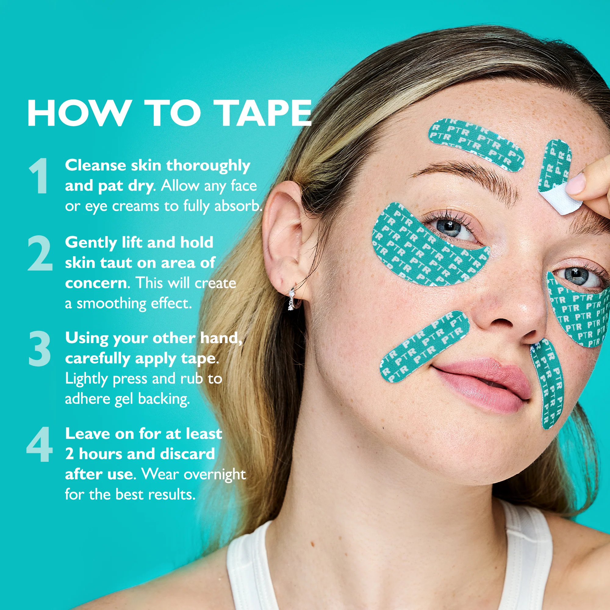 Peptide Skinjection Peptide Infused Face + Eye Tape - Image 9