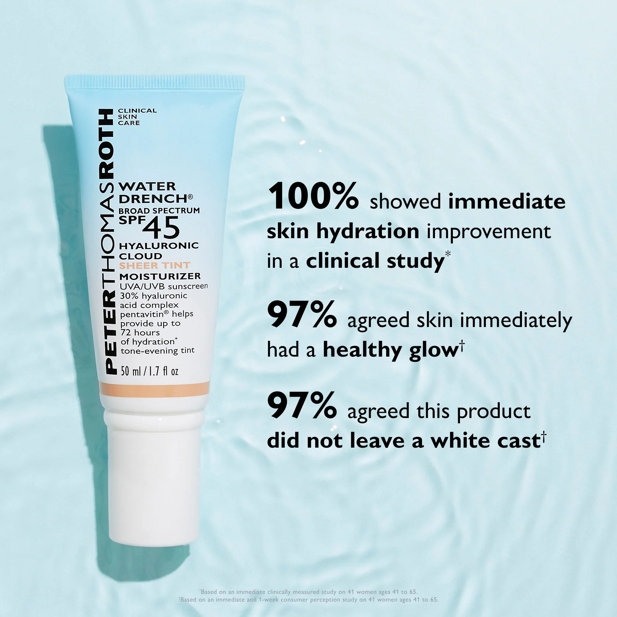 Water Drench Broad Spectrum SPF 45 Hyaluronic Cloud Sheer Tint Moisturizer|50 ml / 1.7 fl oz - Image 6