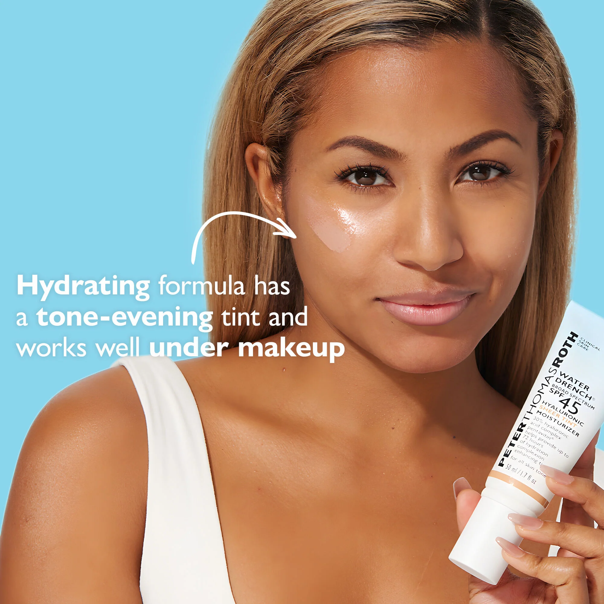 Water Drench Broad Spectrum SPF 45 Sheer Tint Moisturizer | 20ml - Image 3