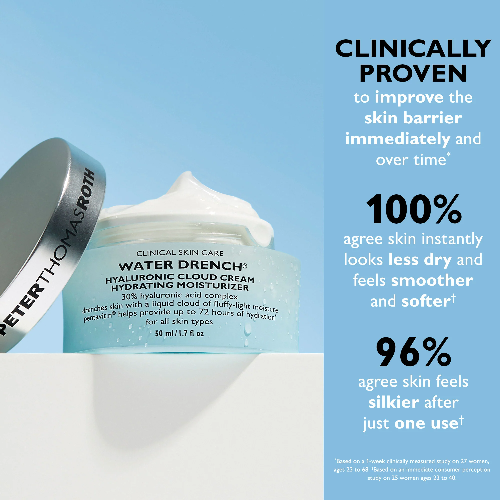 Water Drench Hyaluronic Cloud Cream Hydrating Moisturizer|1.7 fl oz - Image 5