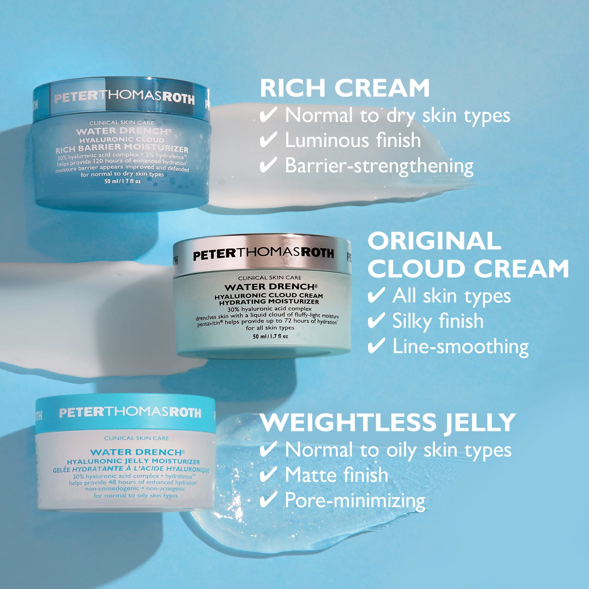 Water Drench Hyaluronic Cloud Cream Hydrating Moisturizer|1.7 fl oz - Image 7