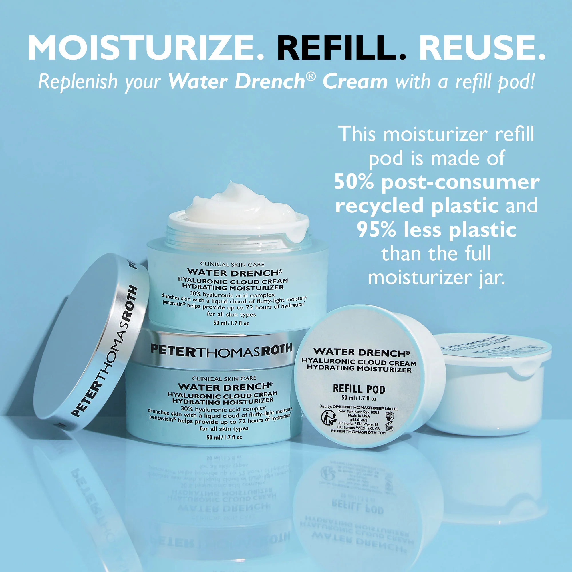 Water Drench Hyaluronic Cloud Cream Hydrating Moisturizer|1.7 fl oz - Image 9