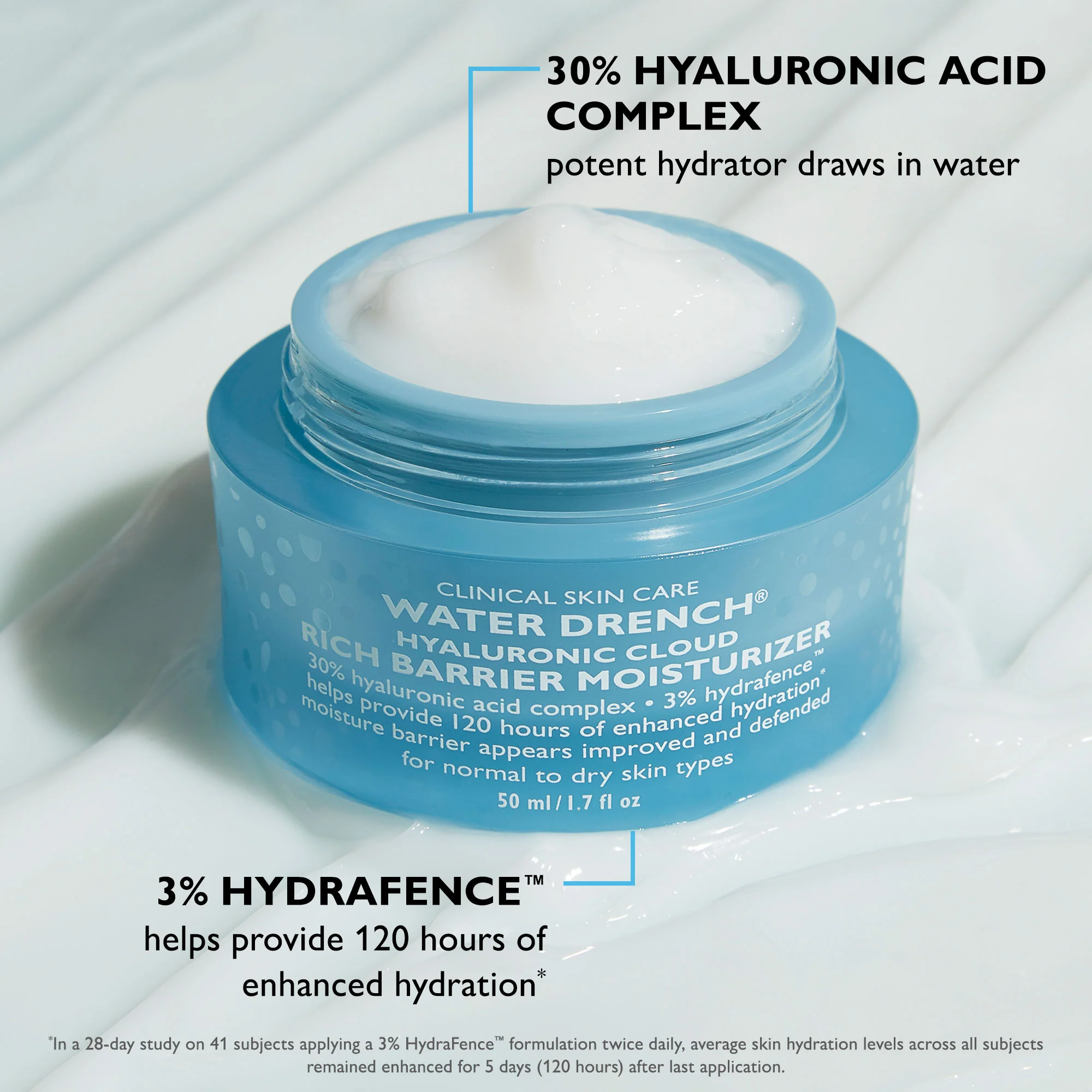Water Drench Hyaluronic Cloud Rich Barrier Moisturizer|50 ml / 1.7 fl oz - Image 6