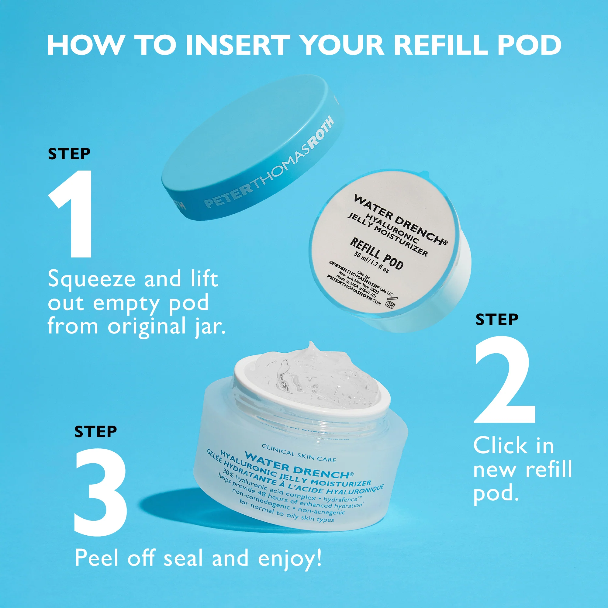 Water Drench Hyaluronic Jelly Moisturizer - Refill Pod, 1.7 fl oz - Image 3