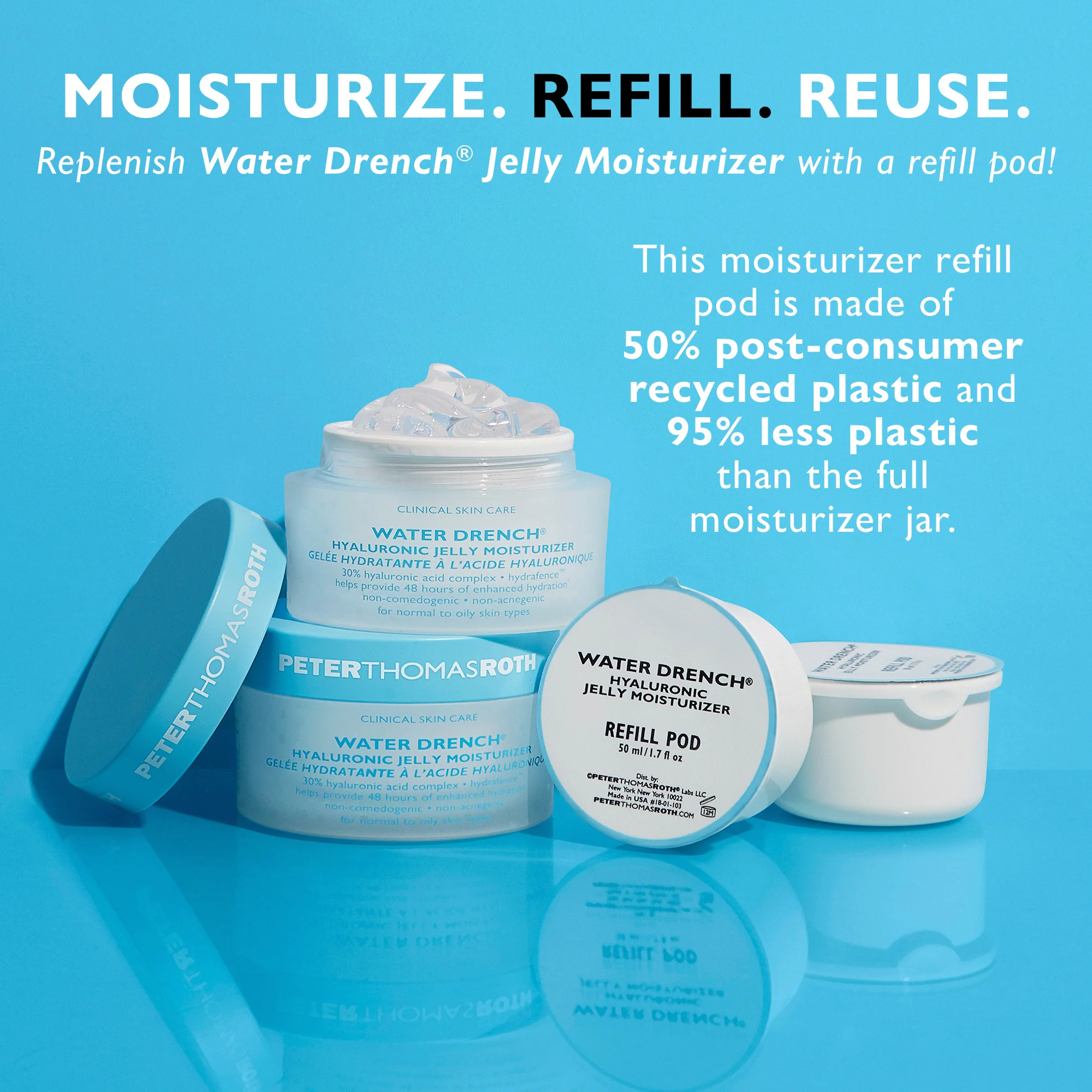 Water Drench Hyaluronic Jelly Moisturizer - Refill Pod, 1.7 fl oz - Image 5